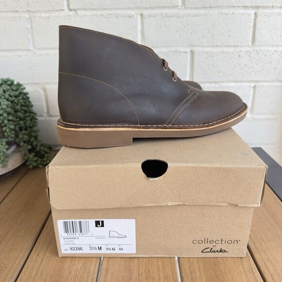 Clarks® (Men\'s 10.5 M) Bushacre™ 2 Brown Desert Leather Chukka Boots - $120 New main image 7